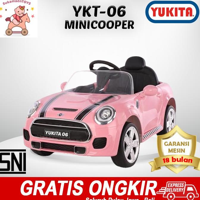 Mainan Mobil Aki Anak Minicooper Pink - Sni