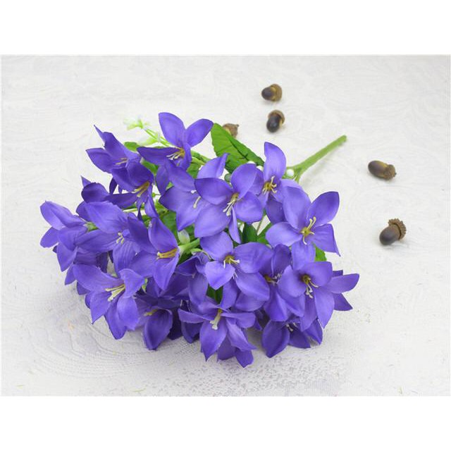 COD BUNGA TUKIP MEKAR  BUNGA TANGKAI PLASTIK BUNGA ARTIFISIAL BUNGA PAJANGAN BUNGA HIASAN BT9016-BIRU