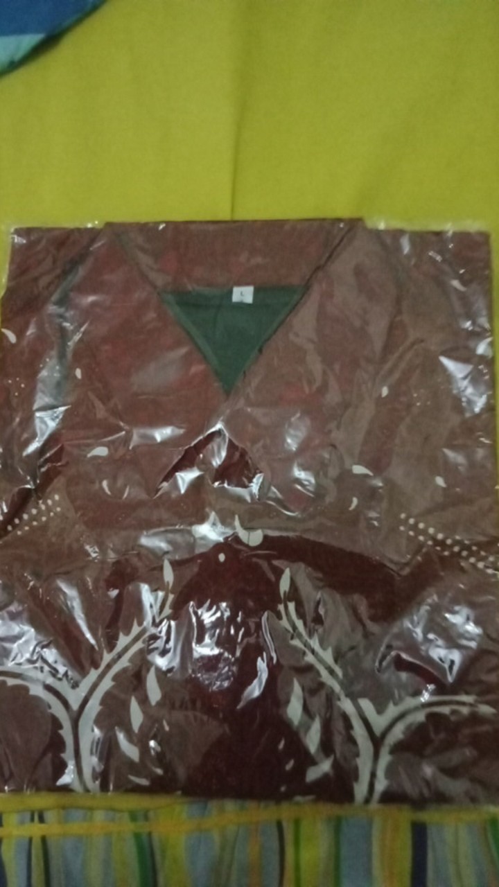 [full Furing] Batik Pria Lengan Pendek Rakha Bahan Katun Sragenan Solo By Kanaya