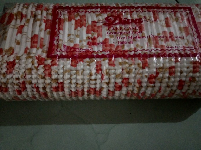 Diva Cake Cases Oval Medium 125x85mm / Kertas Cup Cake Bolu Oval Medium / Bolu Oval Diva Medium