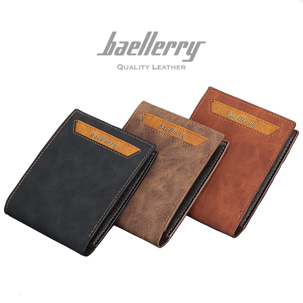 BAELLERRY DR038 Dompet Pria Bahan Kulit PU Leather Premium WATCHKITE WKOS