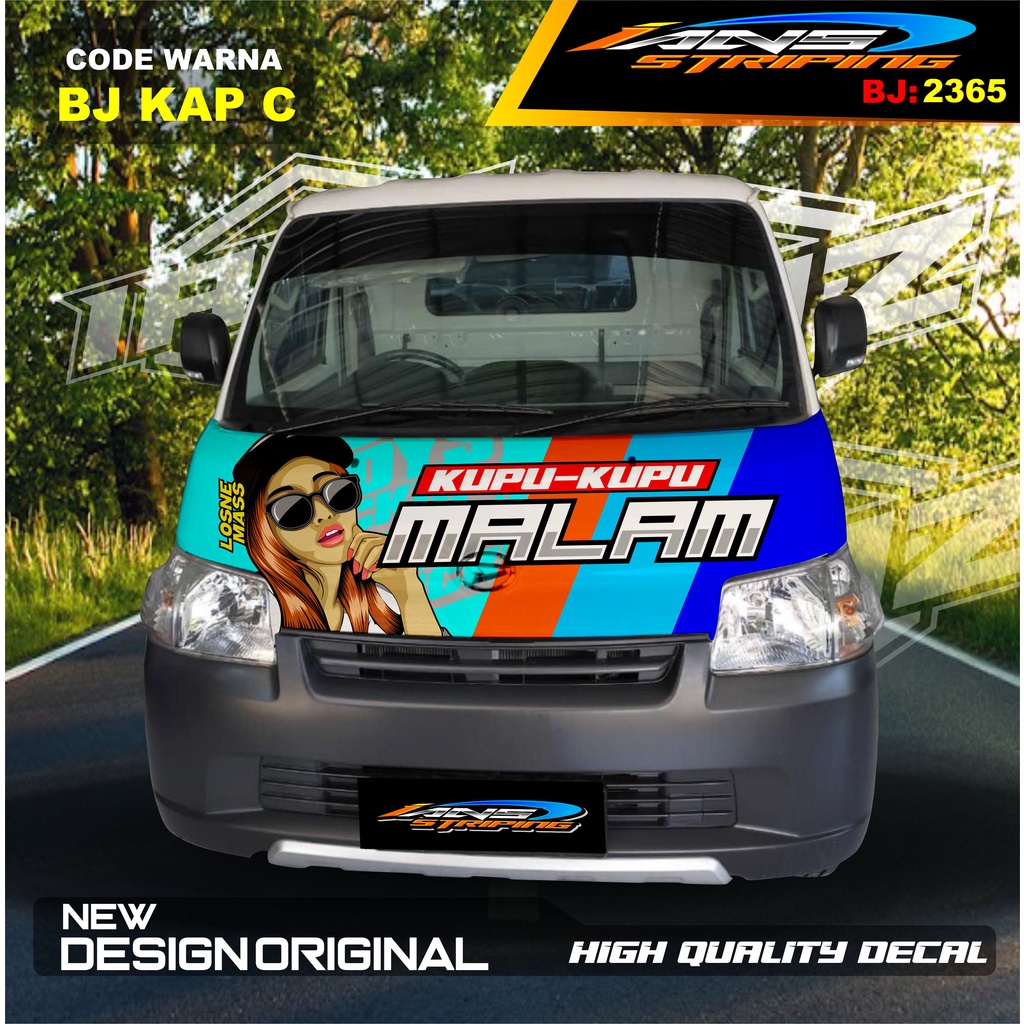 STICKER VARIASI KAP KABIN DEPAN MOBIL GRANMAX PICK UP / VARIASI STIKER KABIN DEPAN PICK UP / DECAL STIKER KABIN CARRY PICK UP L300 DLL