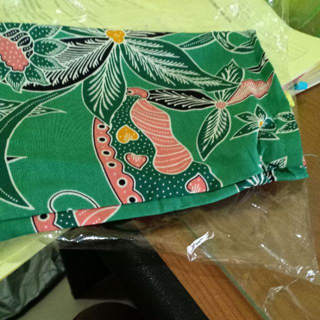 Batik Tunik Ziper Sekar Asih Sogan Modern Kekinian Pakain Kerja Kantor Seragam Casual Formal Muslim