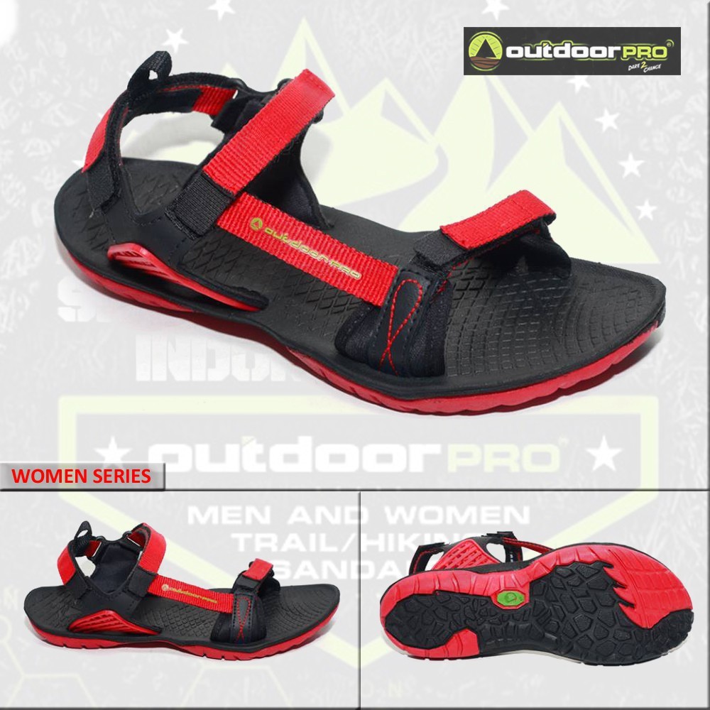 Sandal Outdoor Pro Women Theya TX Red Originals - Sandal Trekking Cewek