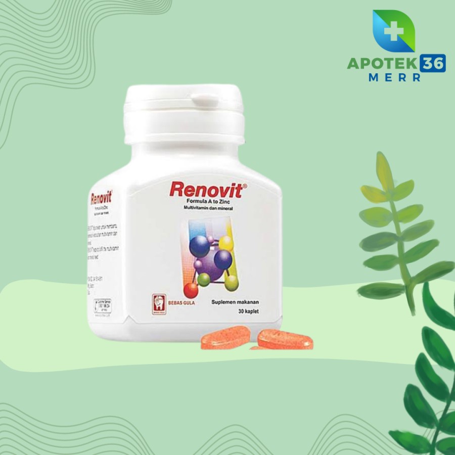 RENOVIT MULTIVITAMIN 1BOTOL ISI 30