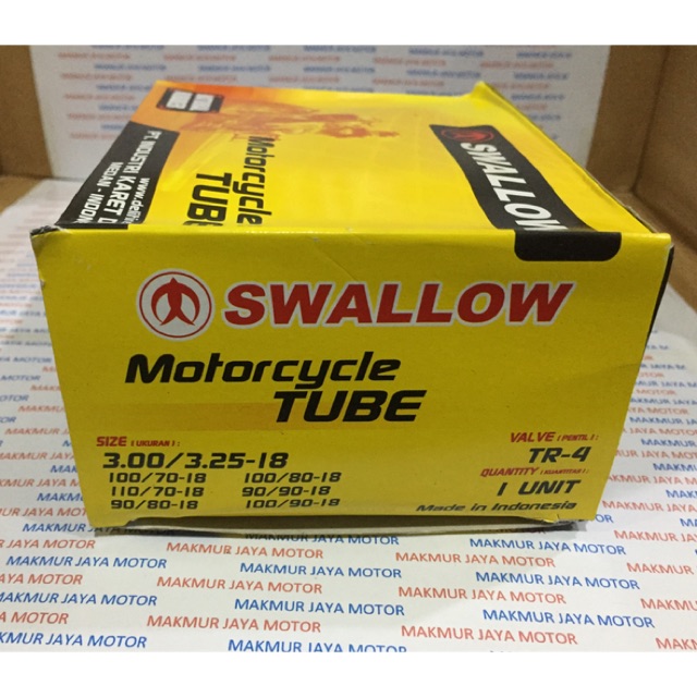 Ban Dalam Motor Swallow 300/325-18 90/90-18 100/80-18 110/70-18