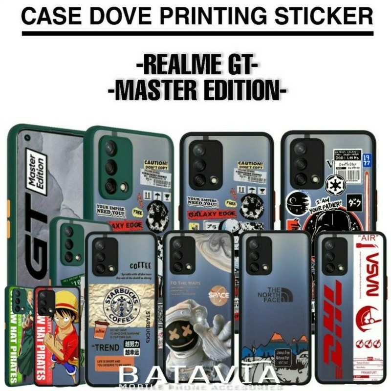 case realme gt master edition case dove button collor korean case printing sticker