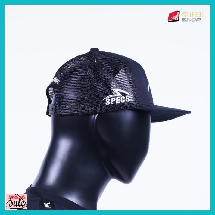 BALLBASETOPI- TOPI SPECS ORIGINAL SNAPBACK TRUCKER CAP SUPERSIMIC BLACK -ASLIII.