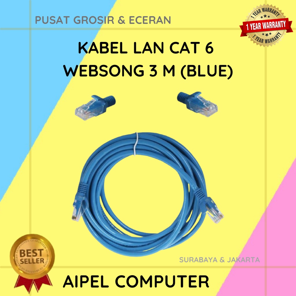 KL6W3 | KABEL LAN CAT 6 WEBSONG 3 M (BLUE)