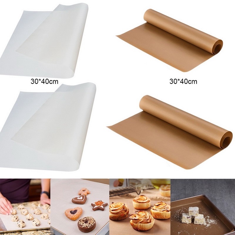 Hot Sale /40 * 30cm Reusable Non-stick Oil Baking Cloth Sheet/Penebalan Pastry Kertas Minyak Tahan Panas Alas Oven Dapur BBQ Baking Tools