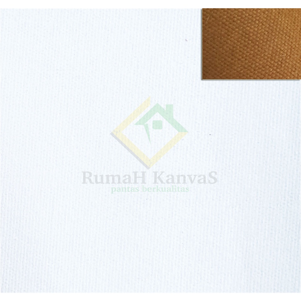 

Kanvas lembaran ukuran 15x50 cm kain coklat
