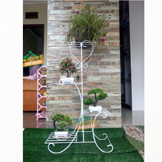 Rak susun - standing pot - Rak hias unik- rak pot bunga - Hiasan taman