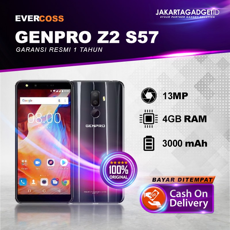 Evercoss Genpro Z2 S57 4 64 Gb Garansi Resmi 1 Tahun Shopee Indonesia
