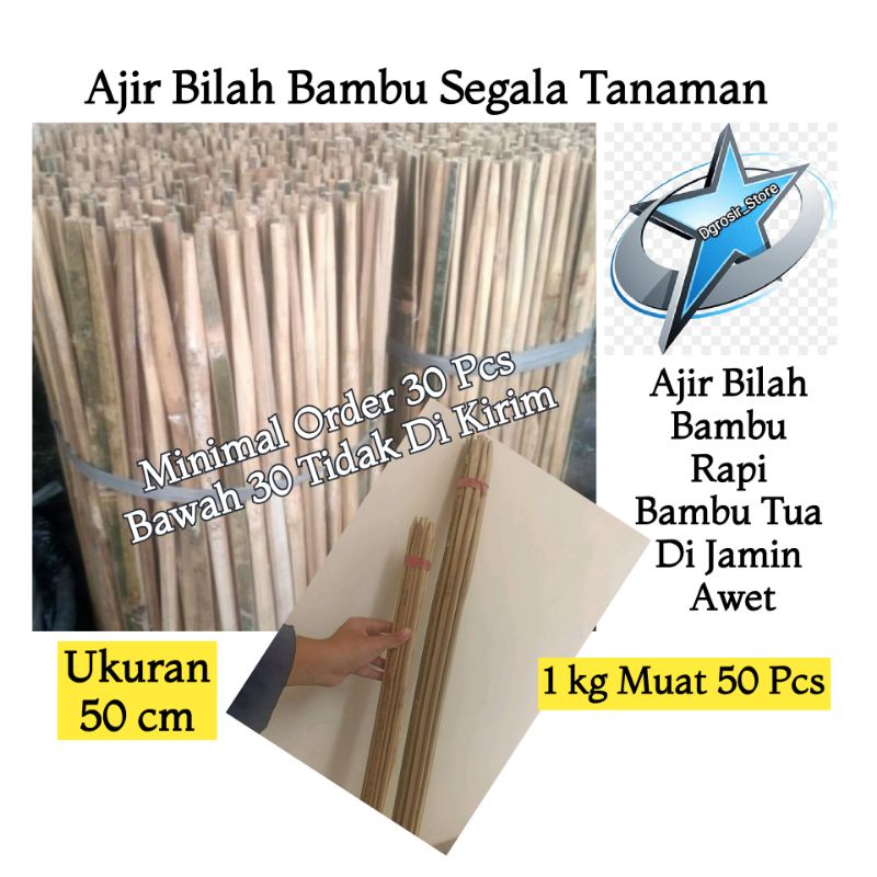 AJIR BAMBU PENYANGGA SEGALA TANAMAN CABE,TERONG,TOMAT,BUNGA DLL