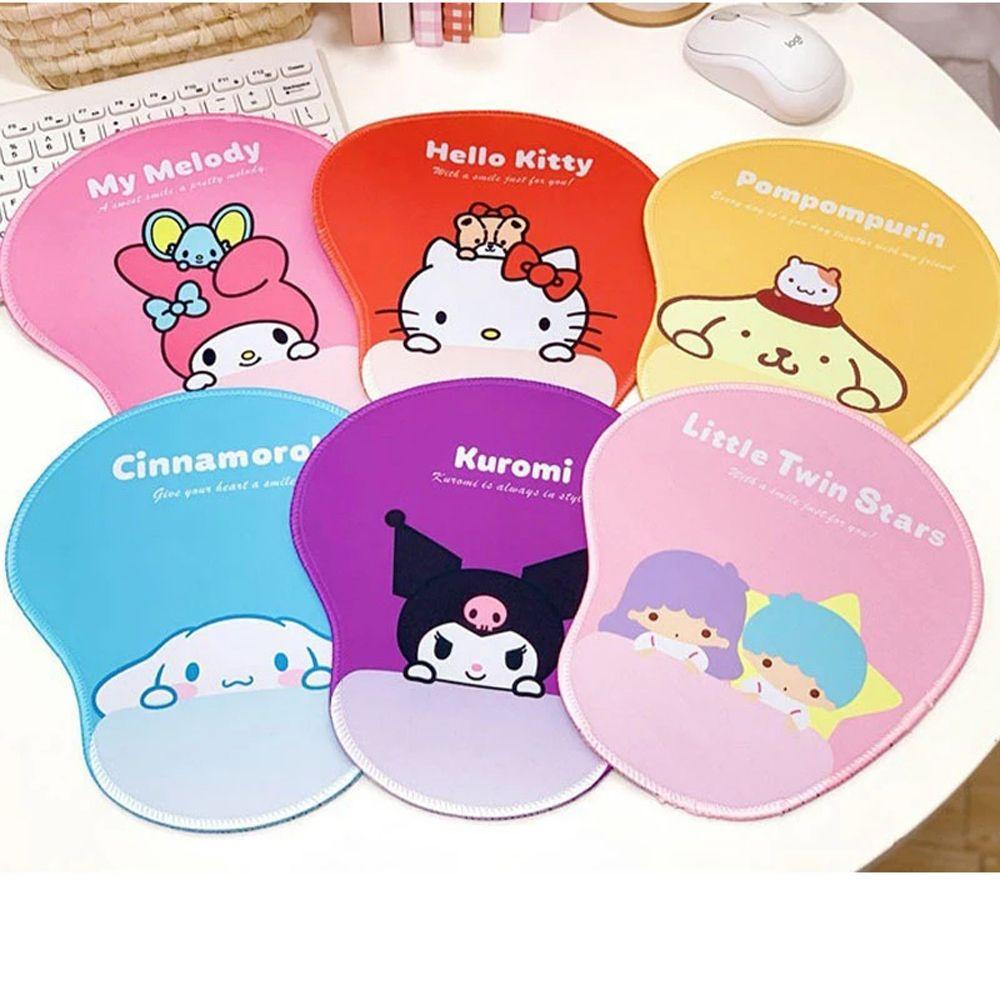 Agustina San-rio Alas Mouse Tahan Air Kawaii Gift My Melody Cinnamoroll Table Mat Alas Tikus Anti Slip