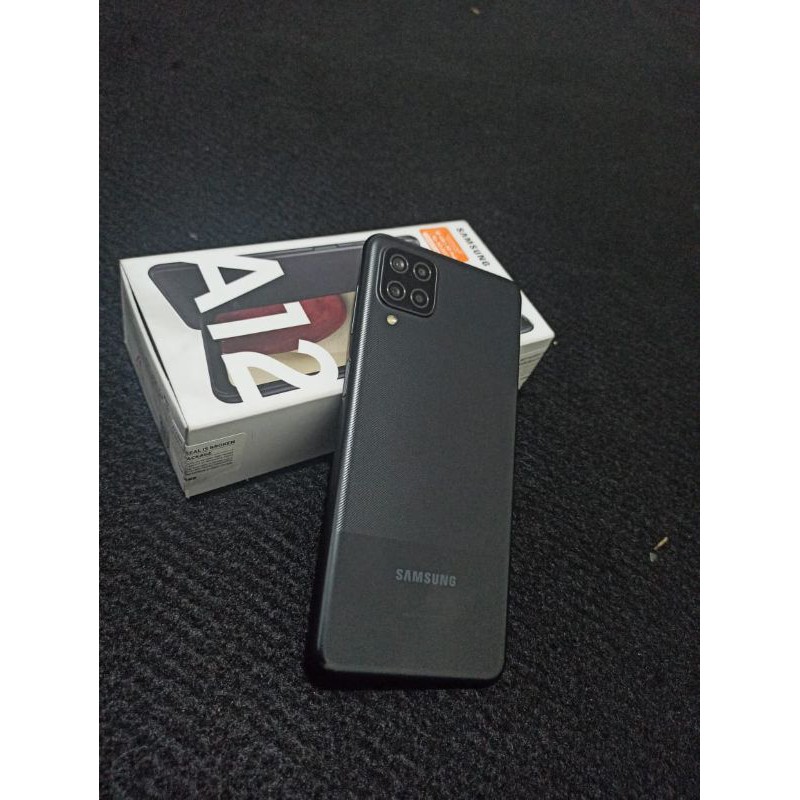 Samsung A12 4 128 Second Fulset Shopee Indonesia