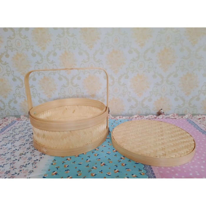 Rantang Bambu Susun 1 Diameter 20 Cm
