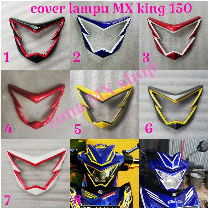 cover lampu mx king 150