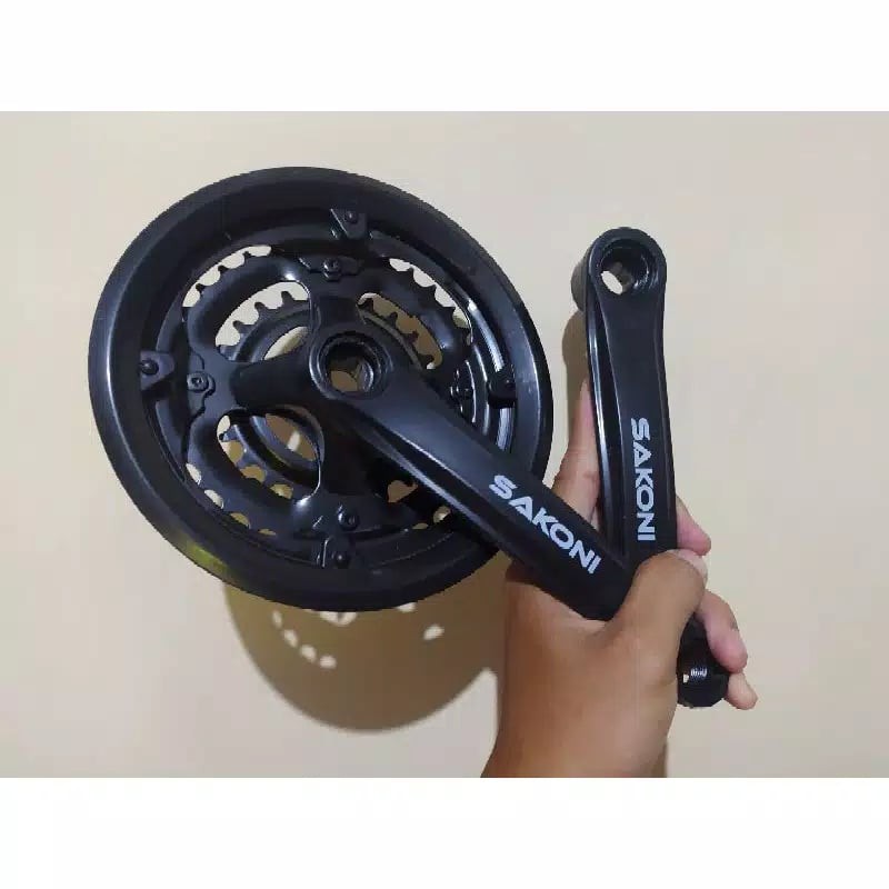 CRANK PIRINGAN TUMPUK SEPEDA MTB MINITRACK FIXIE 3 SPEED