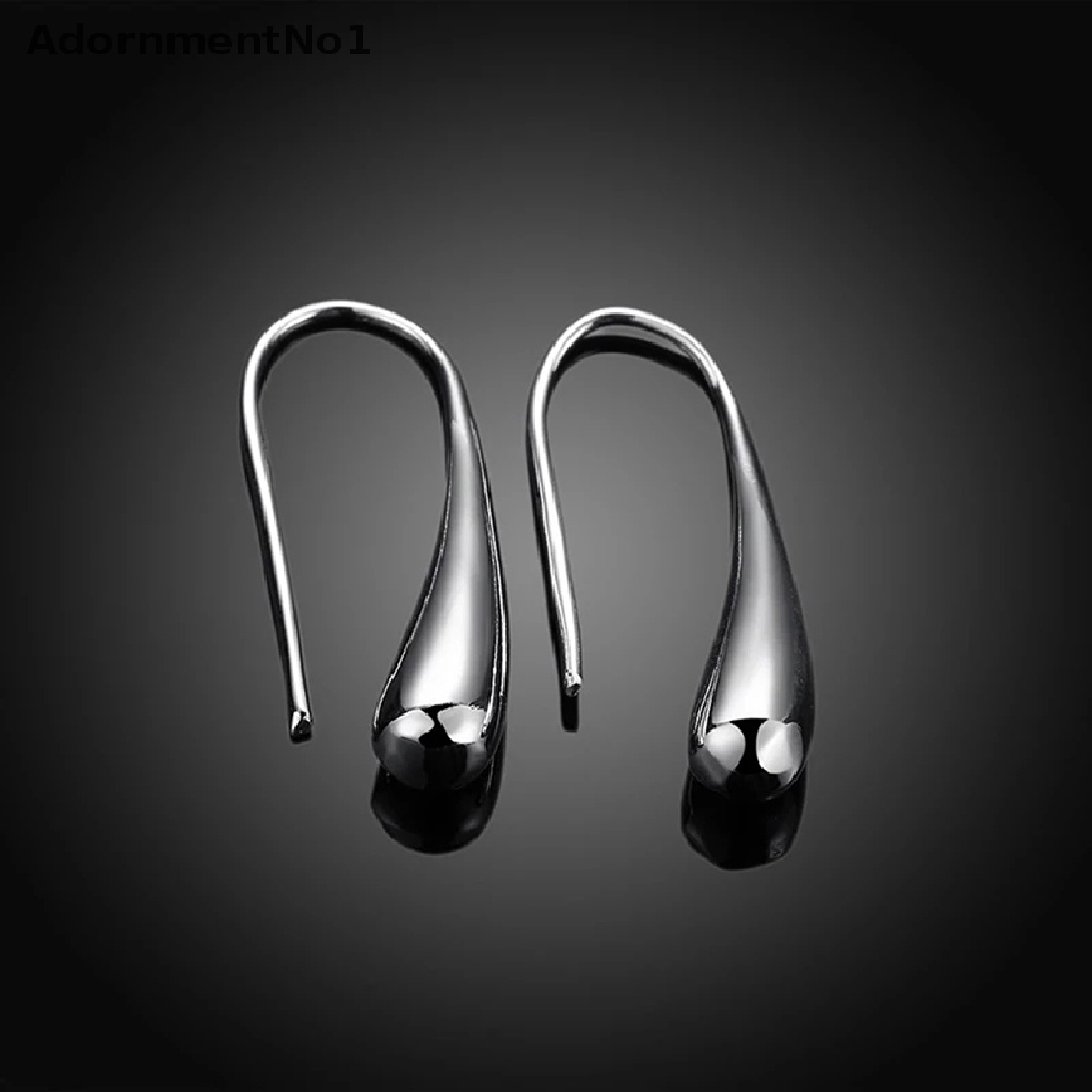 (AdornmentNo1) Anting Tusuk Gantung Silver 925 Desain Tetesan Air / Hujan Untuk Wanita