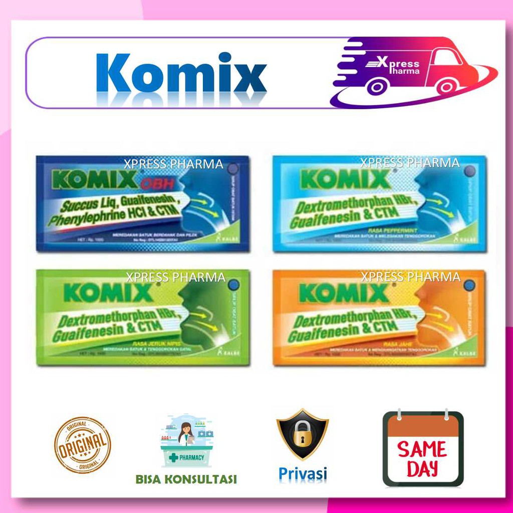  XPRESS SAMEDAY Komix Komix OBH Obat Batuk Sachet 