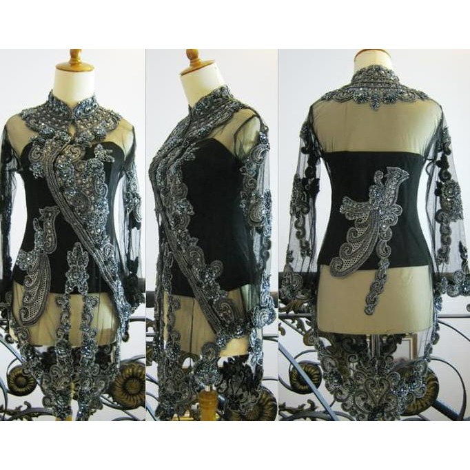 Kebaya Jadi Modern Muslimah Pesta Wisuda Akad Nikah Kerah Shanghai