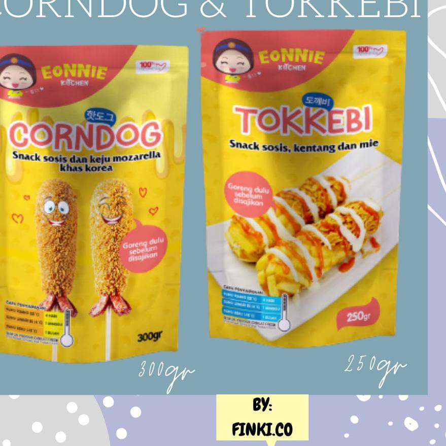 

FG5♟ Corndog Tokkebi Mozarella ang Sosis Kentang (300gr) II Makanan Korea Halal Tanpa Bahan Pengawet