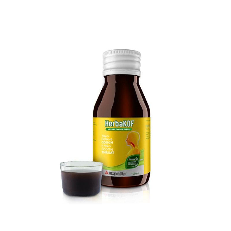 Jual Terlaris Herbakof Herbal Cough Syrup 100ml Shopee Indonesia