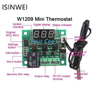 Xh W1209 Modul Sensor Pengatur Suhu Termostat Miniatur  Ntc 