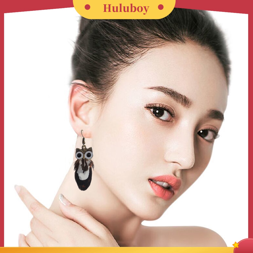 Hu Hu Hu Hu Hu Alat Bantu Pasang Kacamata♡ 1 Pasang Anting Hook Bentuk Hewan Warna-Warni Bahan Alloy Untuk Wanita