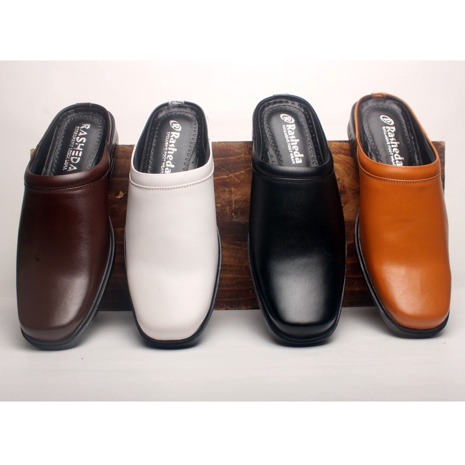 Sepatu Sandal Pria Kulit Asli Rasheda SL 03 Selop Tutong