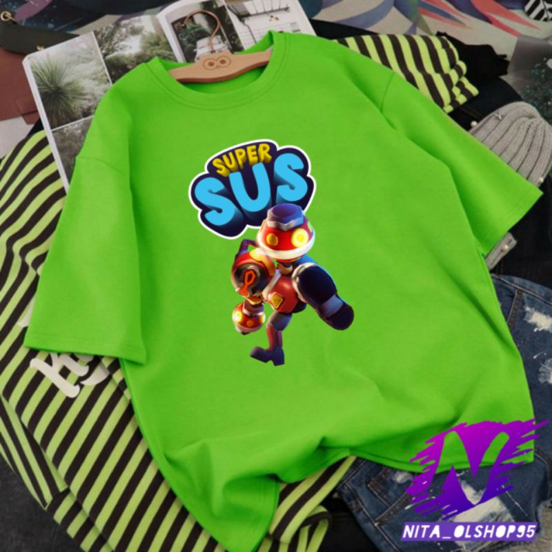 baju anak super sus flashbang kaos supersus