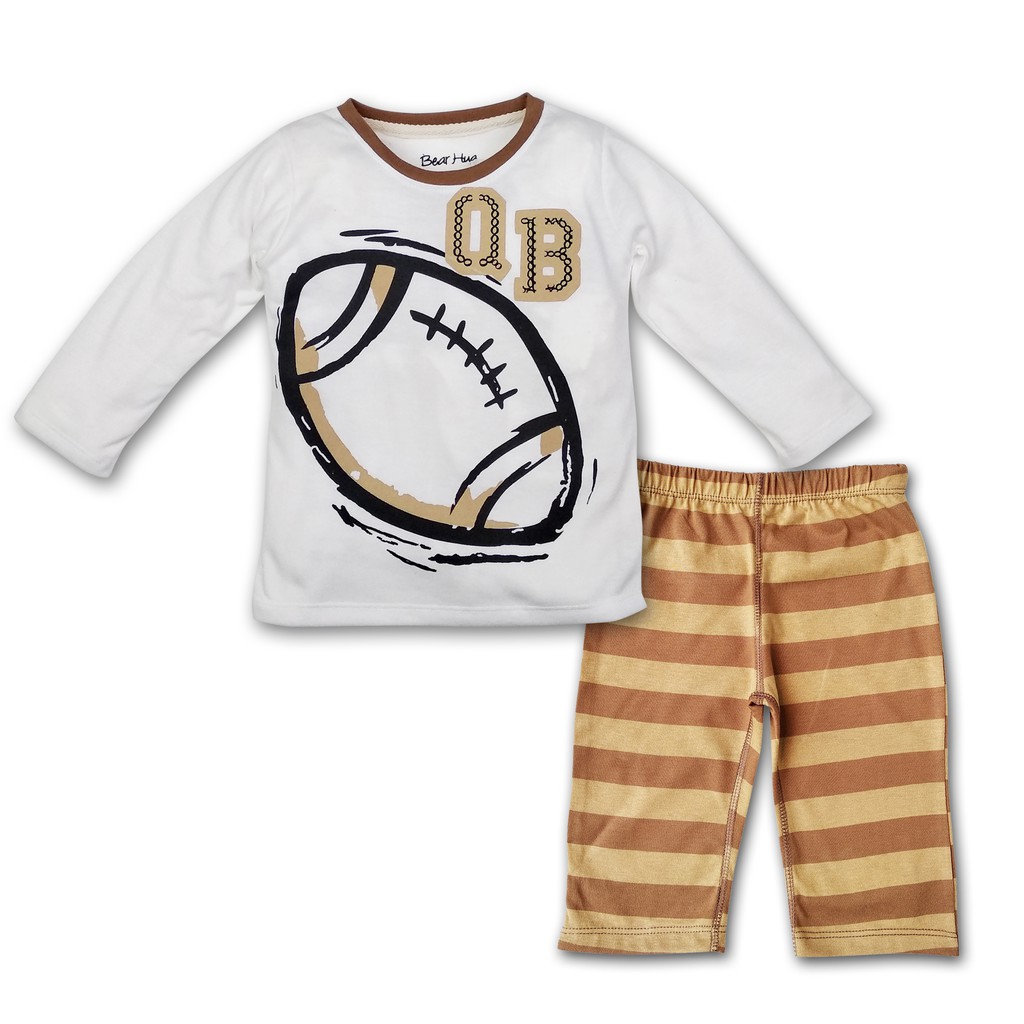 Bearhug Piyama 2-4 Tahun Anak Laki-Laki XPF1/XPG6 Celana Salur Mix Color 2-4T-QB BALL - C Slr Cklt
