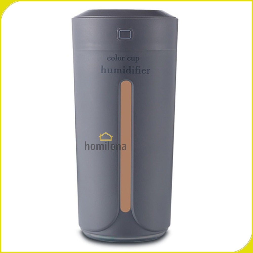 Humidifier Diffuser Aromaterapi Mobil 230ml Taffware HUMI SPT-001 Gray Pink Alat Pengharum Ruangan Pelembab Udara Minyak Essential Oil Aromatherapy Ultrasonic