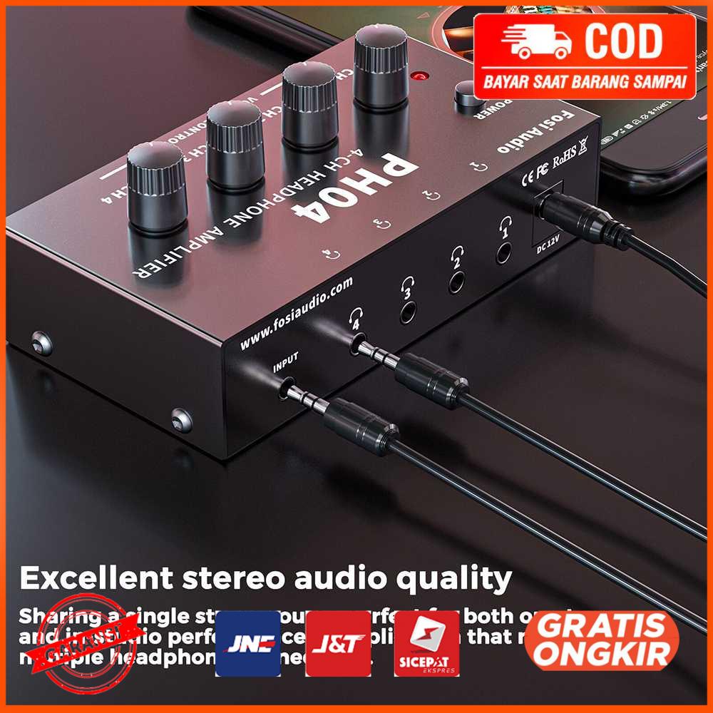 Audio Headphone Amplifier 4 Channel