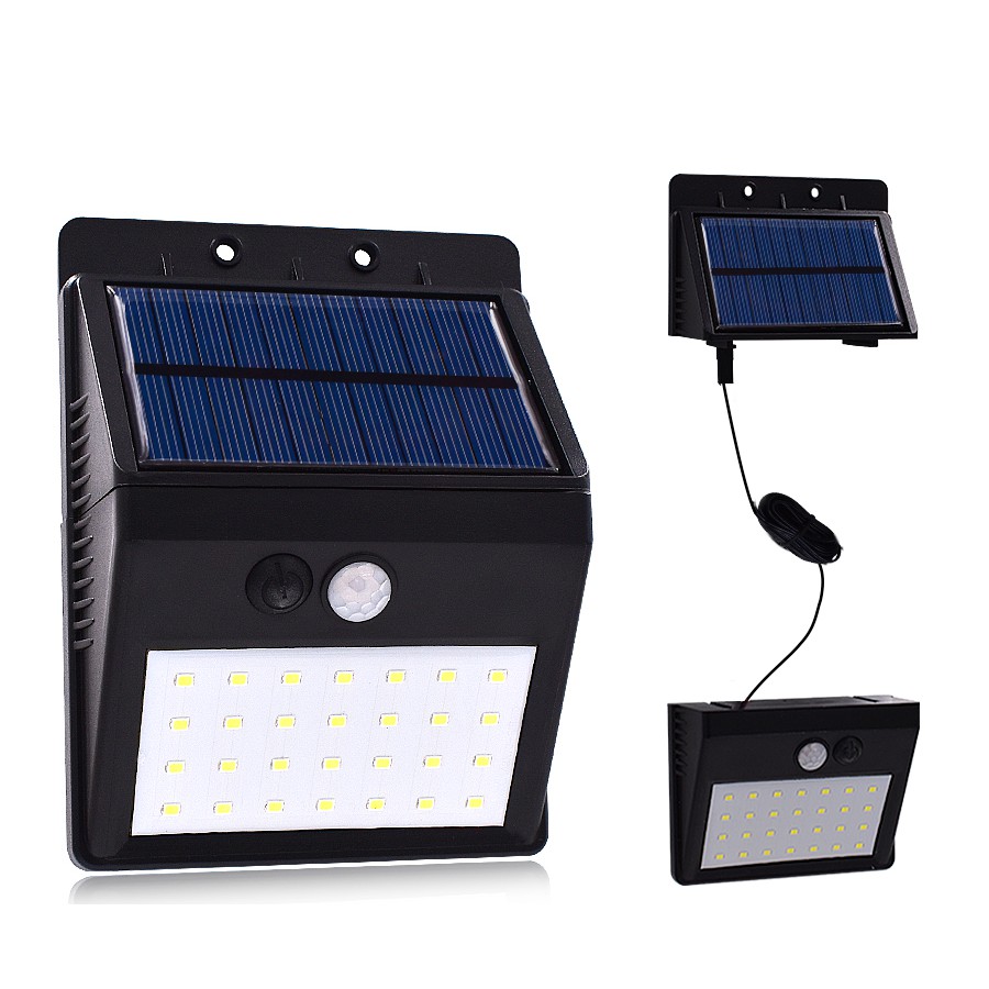 Lampu Solar Motion Sensor Light 28 LED Waterproof - Putih