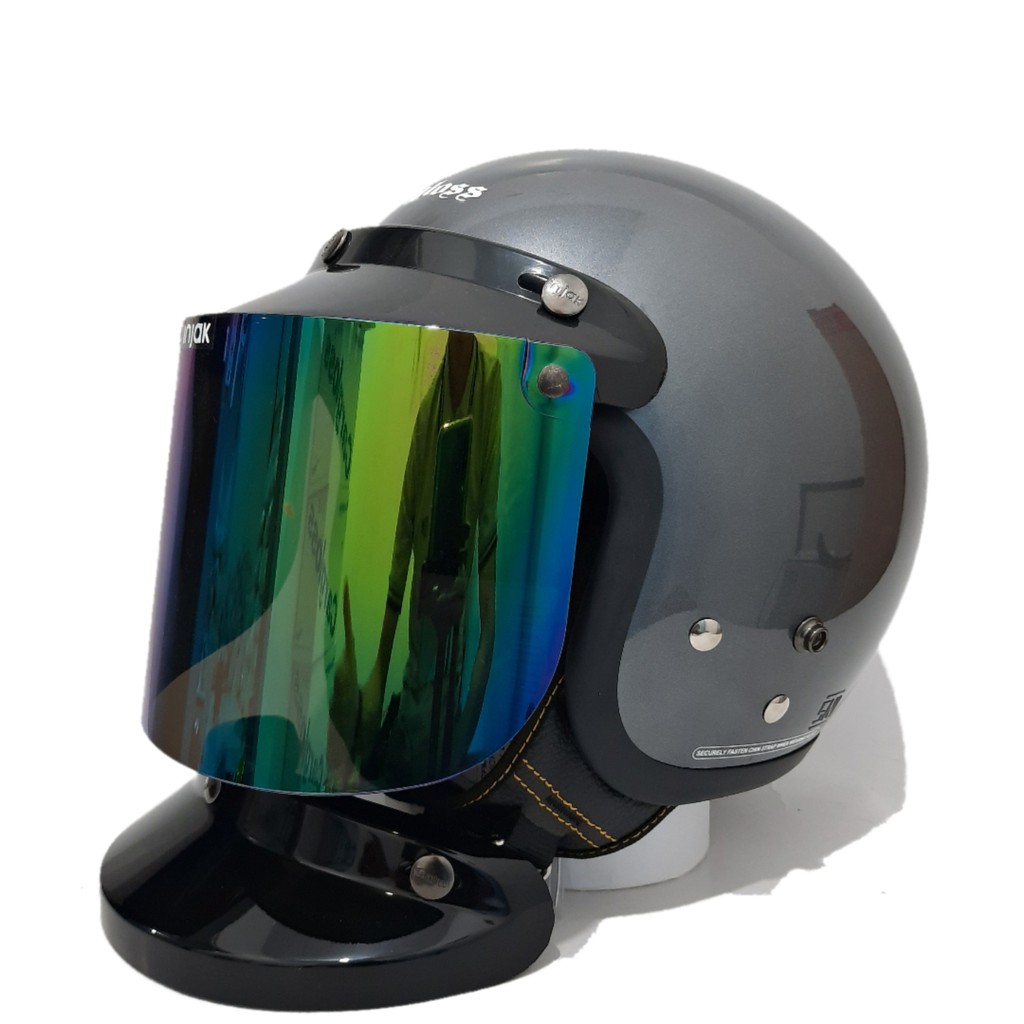 Helm Cargloss Retro Grey Gloss