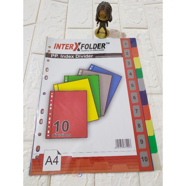 

10divisions!! Index divider A4/PP index divider/inter X folder