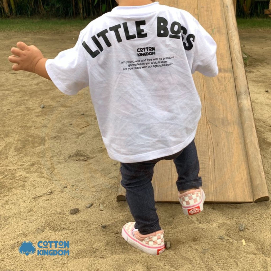 Cotton Kingdom Toddler Pocket Oversize Tee - Little Boss Series/Kaos Anak Oversize/ Todler Over Tee