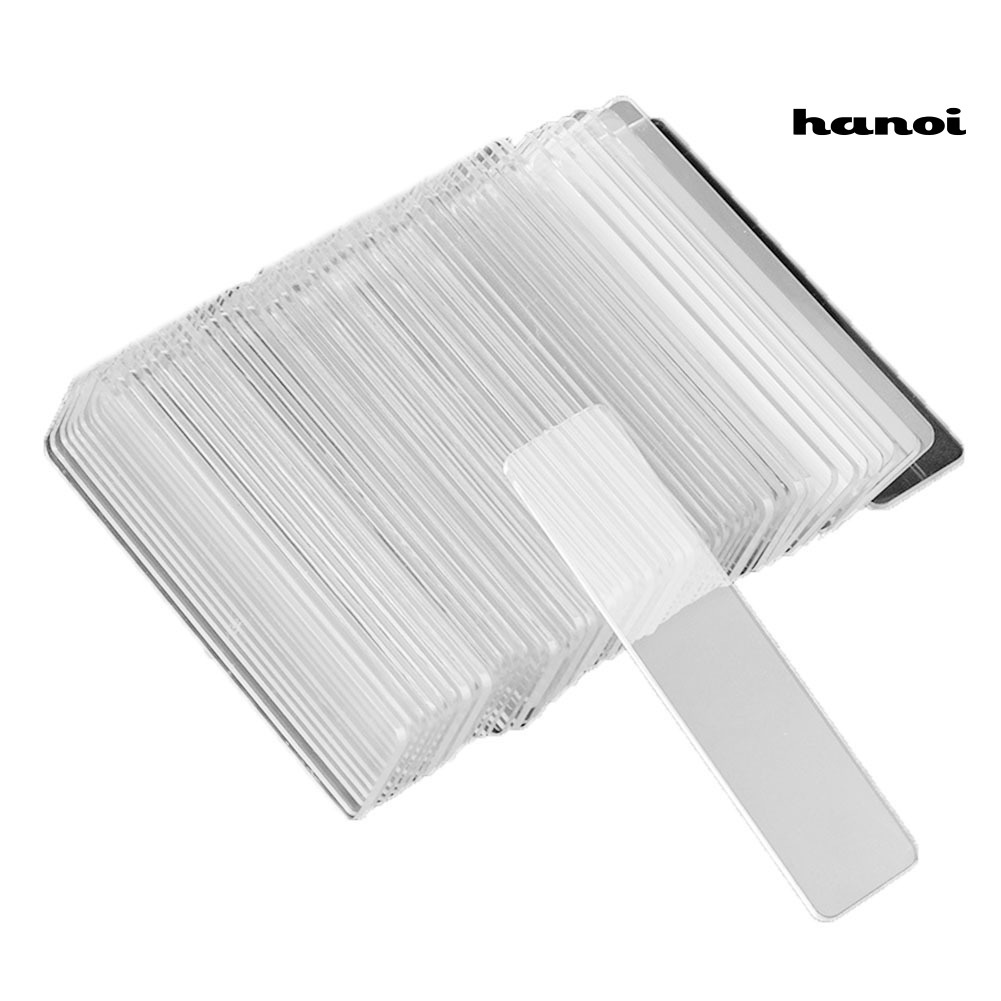 HQTM_50Pcs/Lot Transparent Nail Art Tips Strip Display Stand Acrylic Showing Shelf