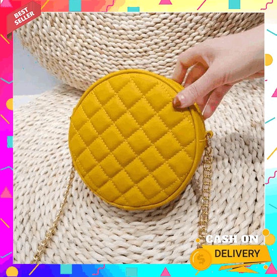 Baru  Tas Hp Import Hitam Putih Tali Rantai - Tas Selempang Hp Mini - Tas Selempang Wanita Beryl / T