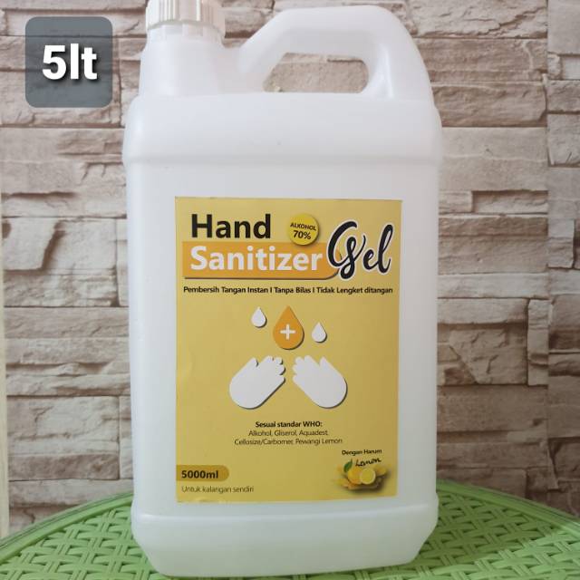 HAND SANITIZER GEL 5 LITER