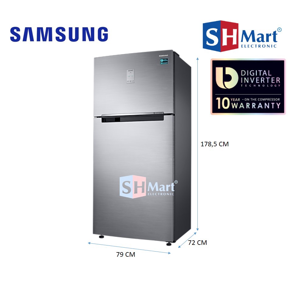 Samsung Kulkas 2 Pintu RT50K6241S8 Twin Cooling Plus™ 500L RT50K6241 (MEDAN)