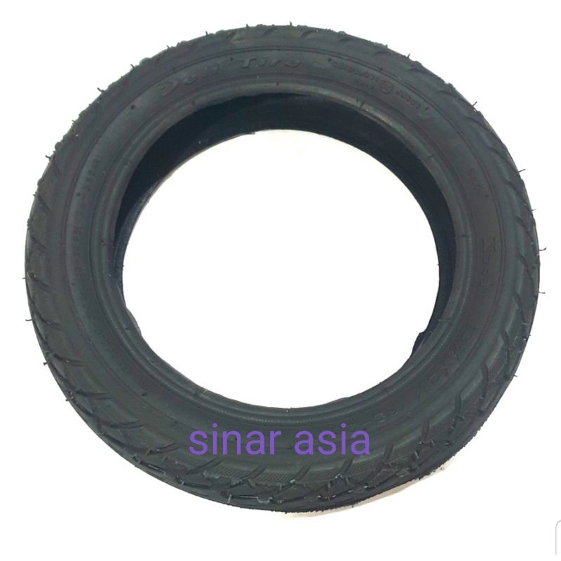Ban luar sepeda 12&quot; ( 1/2x 2 1 /4) Deli Tire by Swallow - full hitam, lentur dan elastis