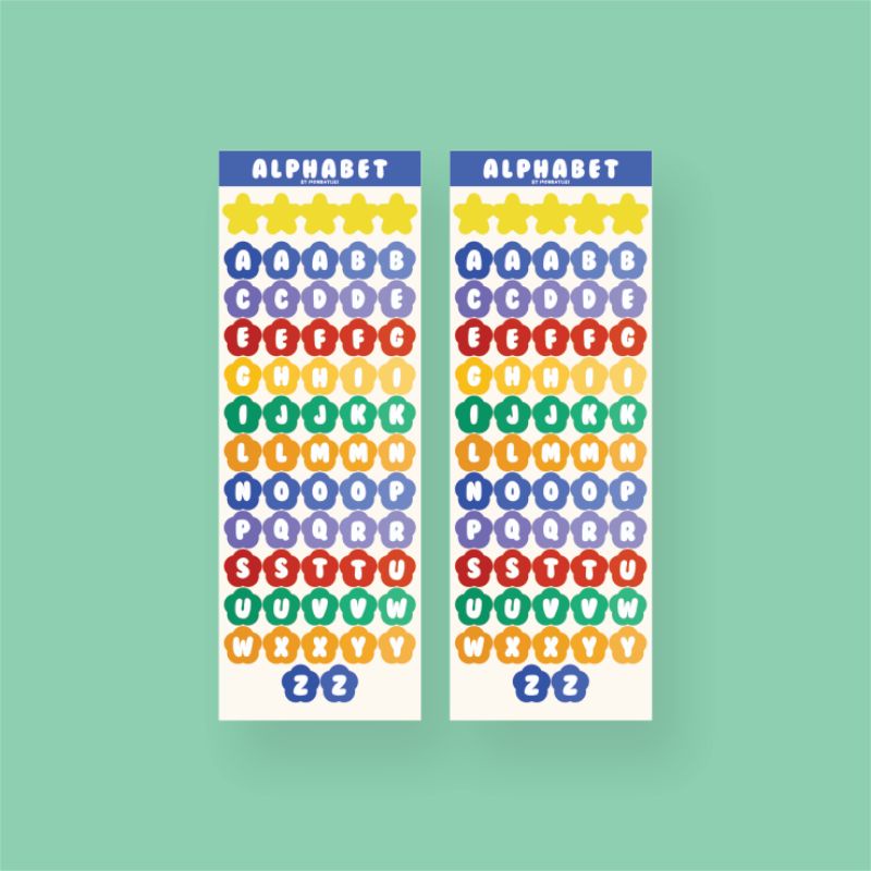

ALPHABET DECO STICKER SHEET| DECO STICKER | STICKER by mondaylies