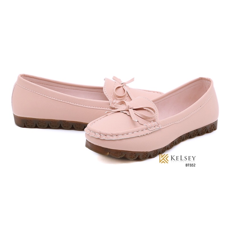 (GRATIS ALAS KAKI) Kelsey Sepatu Slip On / Sepatu Flat Shoes Wanita BTS52