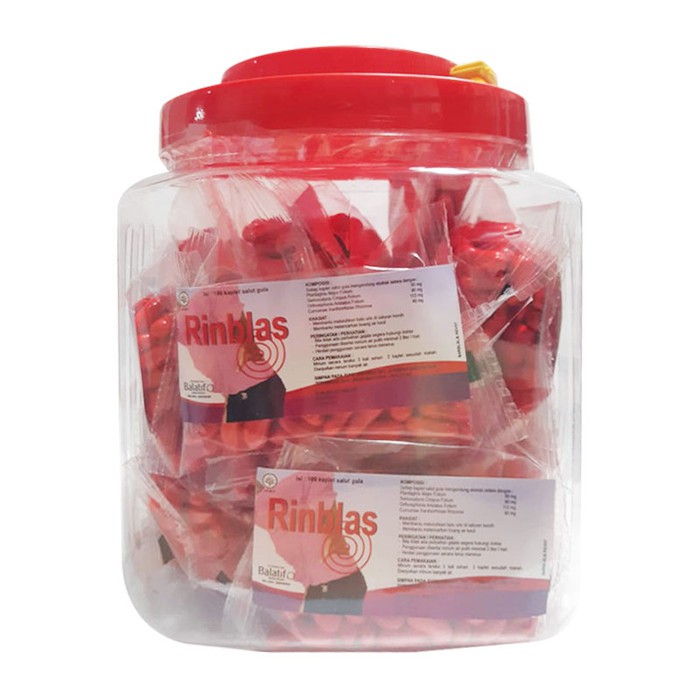 OBAT UNTUK MEMBANTU MEMPERLANCAR BUANG AIR KECIL RINBLAS POT ( 1 BOTOL ISI 20 SAK (100 TABLET)
