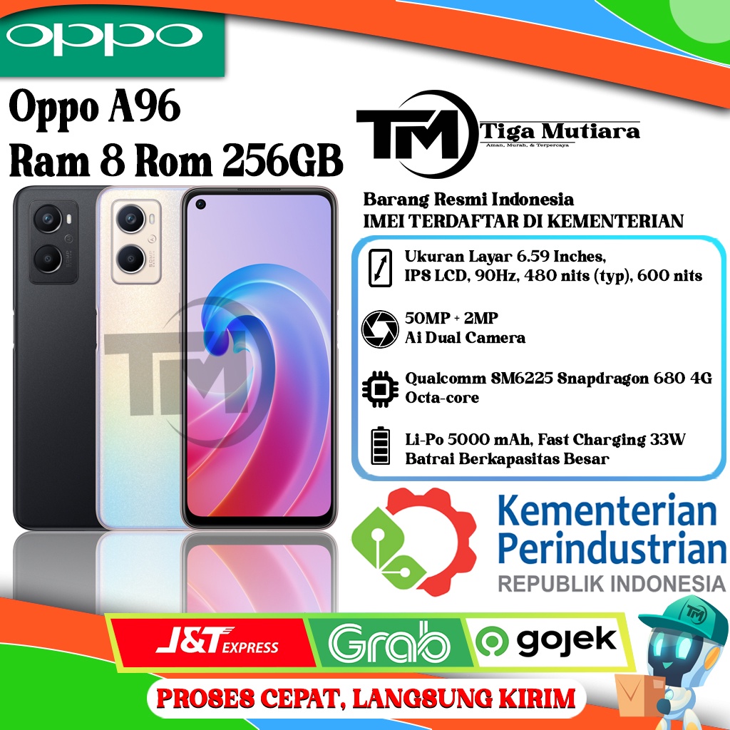Oppo A95 | A96 Ram 8GB Rom 128GB | 256GB