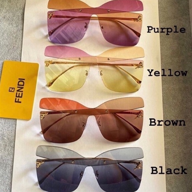 Kacamata Hitam Fashion Wanita Branded Murah Trendy - Sunglasses Karligraphy