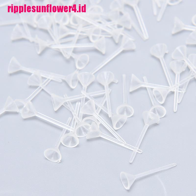 500 Pcs / Lot Pin Pad Kosong Bahan Plastik Untuk Membuat Perhiasan Anting Stud